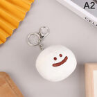 Cute Marshmallow Smiling Ball Dolls White Plush Decompression Ball Keychain C❤M