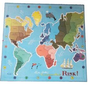 Parker Brothers Risk Vintage Replacement Game Board Piece Folding 1959 - Picture 1 of 10