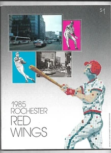 1985 Rochester Red Wings vs Maine Guides Minor League Program---VG - Picture 1 of 2
