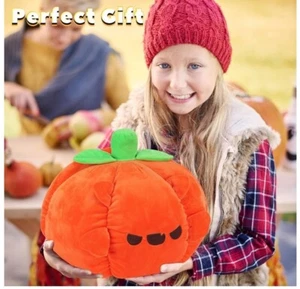 NEU Großes Halloween Spielzeug Kürbis Plüsch Dekoration 43 Zoll Kürbis geformtes Dekokissen - Bild 1 von 7