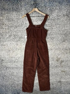 Mono Free People Mujer 2 Marrón Pana Cremallera Frontal Pierna Recta OB920057 - Imagen 1 de 9