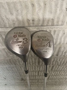 TaylorMade Burner Fairway Woods 3 & 4 USA 15° & 18° Loft Vintage Golf Clubs - Picture 1 of 5