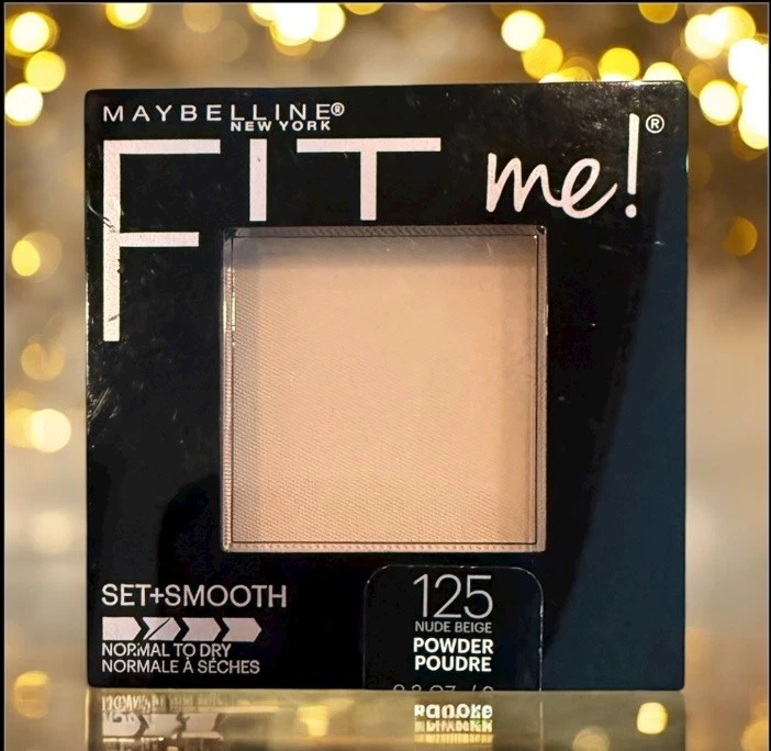 MAYBELLINE Fit Me! Pressed Powder Normal - Dry 125 NUDE BEIGE ~ NEW/SEALED - Image 1 of 1