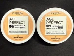 2ct L'Oreal Age Perfect 4 in 1 Tinted Balm Medium 10 infused w/ firming serum - Picture 1 of 2