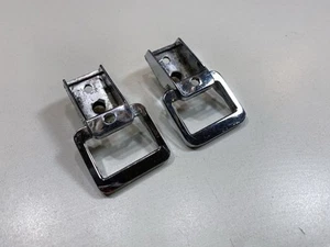 1970-1976 Pontiac Firebird Trans Am Door Pull Strap End Chrome Buckles Pair (2) - Picture 1 of 16