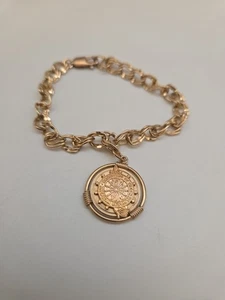 DAUGHTERS OF THE AMERICAN REVOLUTION Charm Bracelet 12 Karat Gold Filled - Picture 1 of 9