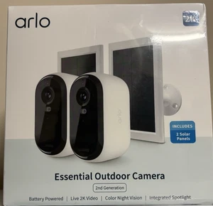 Arlo VMK3250-1SCNAS Essential 2-Camera Outdoor Wireless 2K Security Camera 2nd.. - Picture 1 of 6