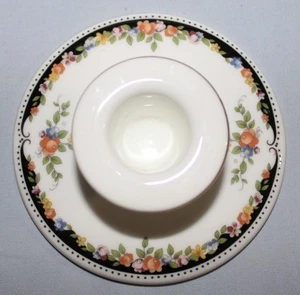 Pair Vintage Wedgwood Osborne Bone China Candlestick Holders Made in England - Picture 1 of 6