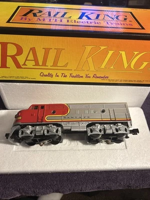 RAIL KING MTH Electric Train Powered F-3A Santa Fe Cab #16 30-40211A Protons - Image 1 of 4