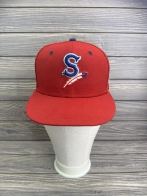 New Era Spokane Indians Red 59FIFTY Hat Men’s Size: 7 1/8 MiLB Rare - Image 1 of 4