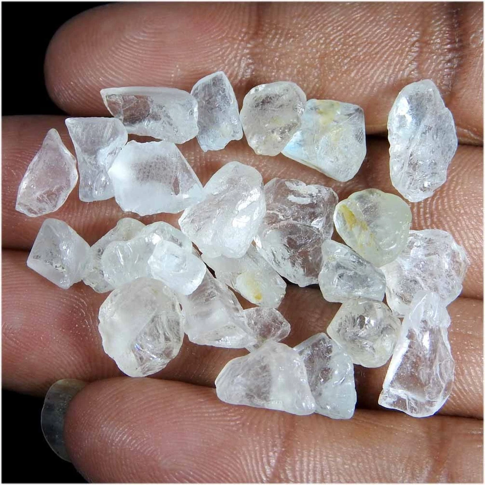 Piedra preciosa cabujón áspera faceta topacio blanco 100 % natural 76,40 quilates. lote Foto 1 de 3