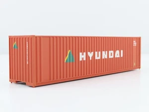 Walthers SceneMaster 949-8207 H0 - 40 voet Oranje Container Hyundai - Imagen 1 de 3