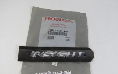 2019-2022 Honda Insight Emblem For Rear Trunk Chrome Badge Nameplate Genuine OEM - Image 1 of 2