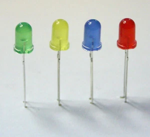 200x 5mm LED Sortiment 50 rot, 50 grün, 50 gelb 50 blau - Picture 1 of 1