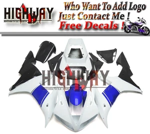Fit Yamaha YZF1000 YZF R1 02 03 Fairing Kit Bodywork Fairings White Blue Black G - Picture 1 of 6