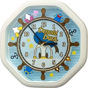 RHYTHM Disney Donald Duck Wall Clock Karakuri Clock with 4 Disney Songs Whi - Picture 1 of 5