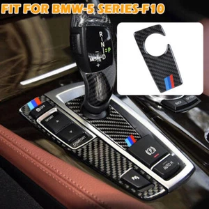 For BMW F10 5 Series 2011-2017 Carbon Fiber Gear Shift Box Panel Cover Trim - Bild 1 von 5