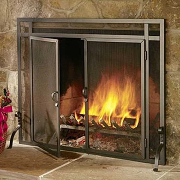 Puerta de pantalla estilo gabinete independiente bronce bruñido Foto 1 de 1