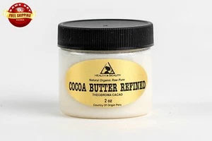 COCOA BUTTER SKIN MOISTURIZING ORGANIC 100% PURE NATURAL by H&B Oils Center 2 OZ - Picture 1 of 4