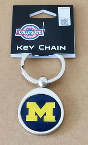 Michigan Wolverines Chrome Key Chain NCAA Licensed - Picture 1 of 3