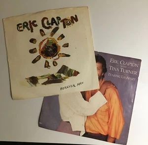 ERIC CLAPTON  ( Lot of 2 )  7" 45rpm Vinyl VG+ Assorted Titles w/picture sleeves - Picture 1 of 4