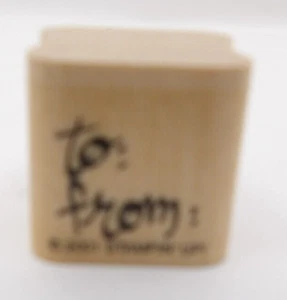 An: Von: Briefmarke ©2001 Stampin' Up! - Bild 1 von 2