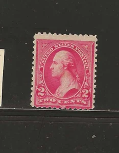 US Scott #252 como nuevo bisagras 2c carmín Washington tipo III, 1894 edición regular og f/vf - Imagen 1 de 2