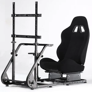 Dardoo Telaio Der Abitacolo Da Corsa Con Supporto TV E Sedile Nero Adatto A G923 - Picture 1 of 6