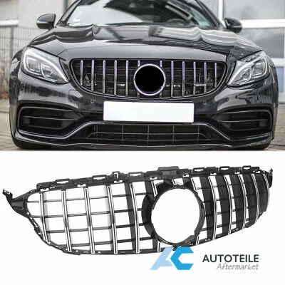 Panamericana GT Kühlergrill Chrom Grill für Mercedes C-Klasse W205 S205 13-18 - Bild 1 von 4