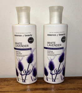 2 Essence of Beauty WHITE LAVENDER Body Lotion Soothing Moisturize 8 oz/238mL - Picture 1 of 8