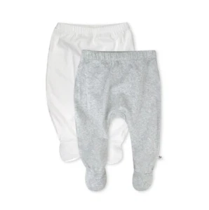 Honest Baby Clothing Organic Cotton Boy/Girl Footed Harem Pants, 2-Pack - Picture 1 of 3
