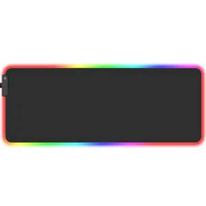 XL RGB LED Gaming Mouse Pad Black 31.5"x11.8" Extended Desk Mat - Picture 1 of 4