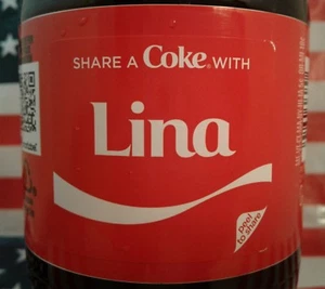 Share A Coke With Lina 2018 Limited Edition Coca Cola Flasche - Bild 1 von 4