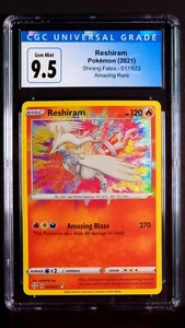 Reshiram Amazing Rare 017/072 Shining Fates Gem Mint CGC 9.5 Graded Pokemon 2021 - Picture 1 of 2