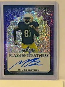 2019 Leaf Flash Flash of Greatness Autografi Viola #FGMB2 Miles Boykin/25 - Foto 1 di 2