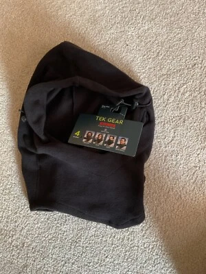 Tek Gear® Lightweight Balaclava Face Covering - Warm Gear -Black-One Size Fits - Image 1 of 2