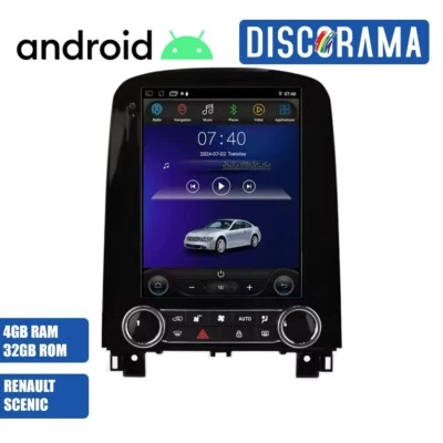 AUTORADIO ANDROID 4/32GB RENAULT SCENIC 2013-2024 STEREO AUTO TOUCH  WIFI NAVI - Immagine 1 di 4