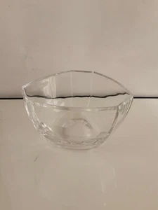 TIFFANY & CO MODERNO CRISTAL PESADO COSMO 9" CUENCO DE SEIS CARAS - Imagen 1 de 5