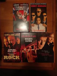 VHS VCR Video Cassette Tape Bundle #7: 5 Caper Crime Thriller Larks Fun Times - Picture 1 of 2