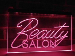 Schönheitssalon Neon LED Display Leuchtschild Friseur Spa Haar Make-up Nagelwachs - Bild 1 von 11