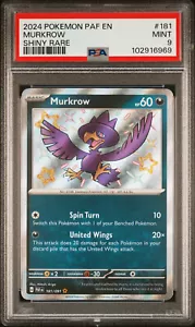 2024 POKEMON PAF EN-PALDEAN FATES 181 MURKROW SHINY RARE PSA 9 - Picture 1 of 1