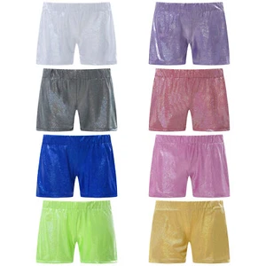 Niños Niñas Pantalones Ropa Activa Atlética Color Sólido Pantalones Cortos Ropa de Baile Fitness - Imagen 1 de 56