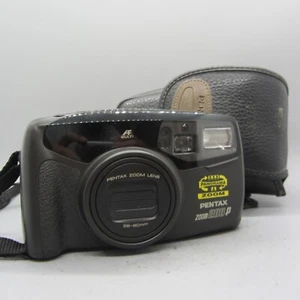 Pentax Zoom 280-P 35mm Film Point and Shoot Camera Black Tested *Fungus* - Picture 1 of 12
