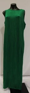 Stylewe Women's Plus Sleeveless Plisse Maxi Dress CA4 Green Size 1X NWT - Picture 1 of 4