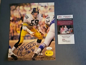 JACK LAMBERT "HOF '90" Pittsburgh Steelers Signed Auto 8 x 10 Photo - JSA COA - Picture 1 of 4