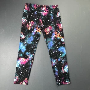 No Boundaries Leggings Womens XXL (19) Galaxy All Over Print Recycled Polyester - Picture 1 of 10