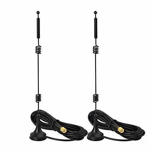 2, Doble Banda WiFi 2.4GHz 5GHz 9dBi Base Magnética RP-SMA Antena Macho para Inalámbrica Foto 1 de 4