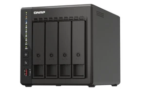 QNAP TS-453E NAS Tower Ethernet LAN Black J6412 - Afbeelding 1 van 5