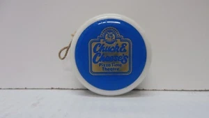 Vintage 1980s 90s CHUCK E CHEESE Plastic Blue White Yo-yo YoYo Prize - Picture 1 of 2