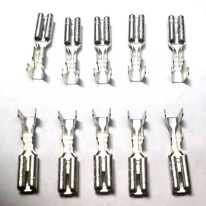 10X 2.2mm Female Crimp Connectors Spade Terminal Mini Toggle Switch Speaker Car - Picture 1 of 4